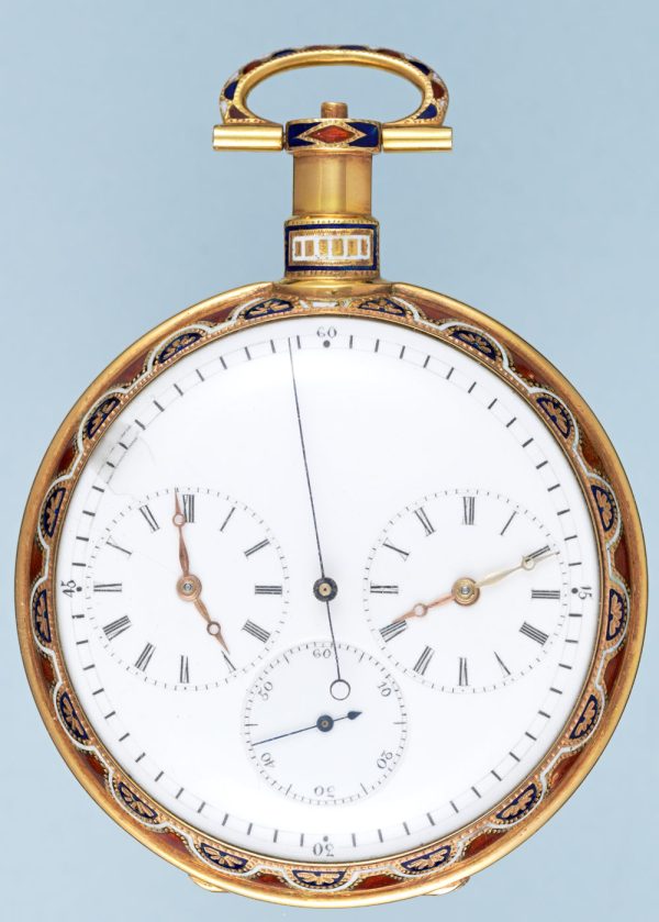 Chinese Market Gold and Enamel Captains Watch View 2