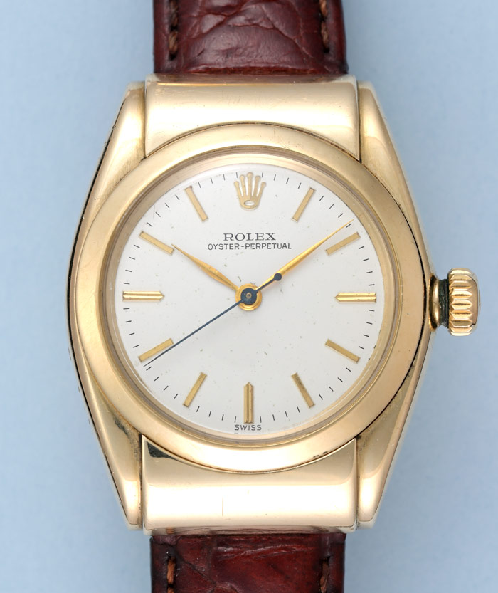 Gold Rolex Bubbleback | Pieces of Time Ltd