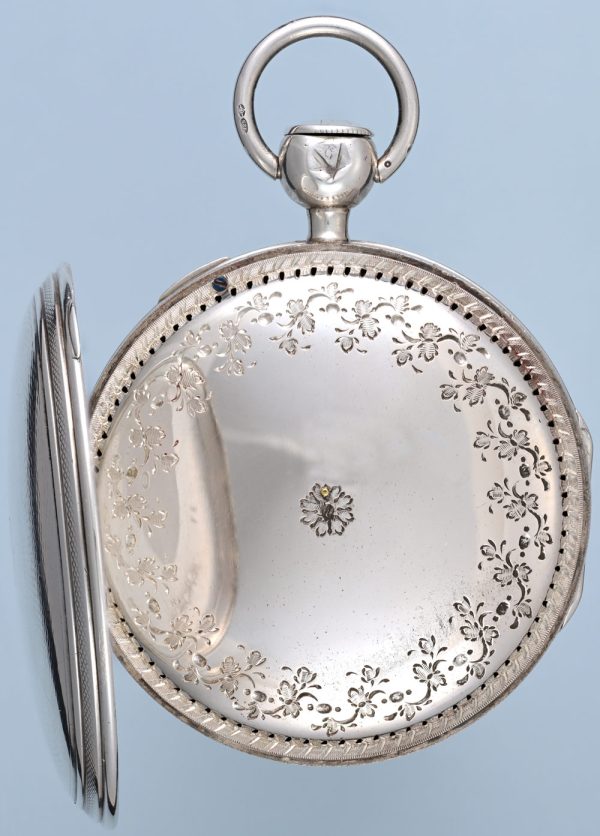 Silver French Verge Alarm Watch View 4