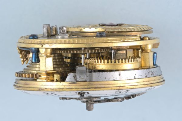 Three Colour Gold and Enamel Pair Cased Swiss Verge View 5