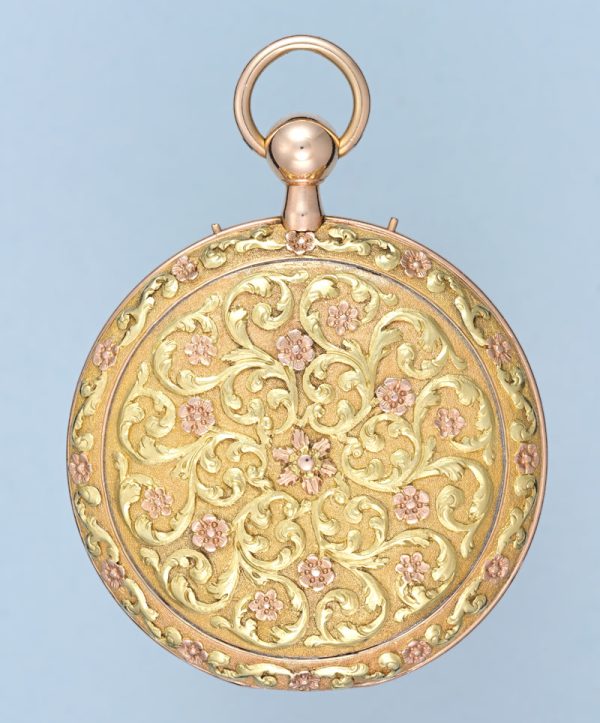 Decorative Gold Quarter Repeater with Offset Dial View 2