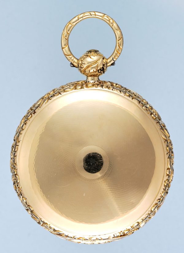 Gold English Lever with Decorative Gold Dial View 2