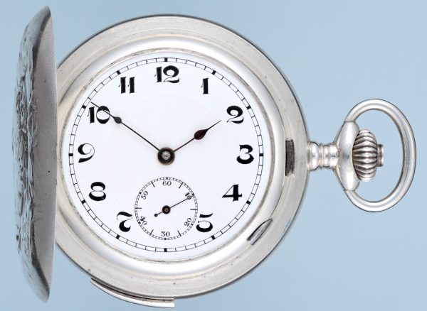 Silver Hunting Cased Erotic Automaton View 2