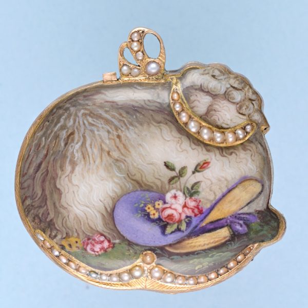 Gold and Enamel Watch in the Form of a Lamb View 2