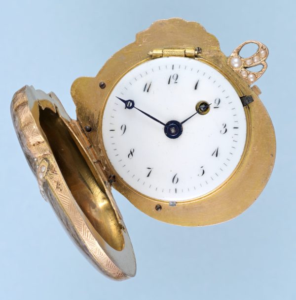 Gold and Enamel Watch in the Form of a Lamb View 3