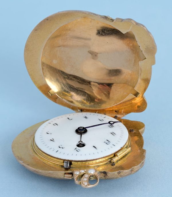 Gold and Enamel Watch in the Form of a Lamb View 4