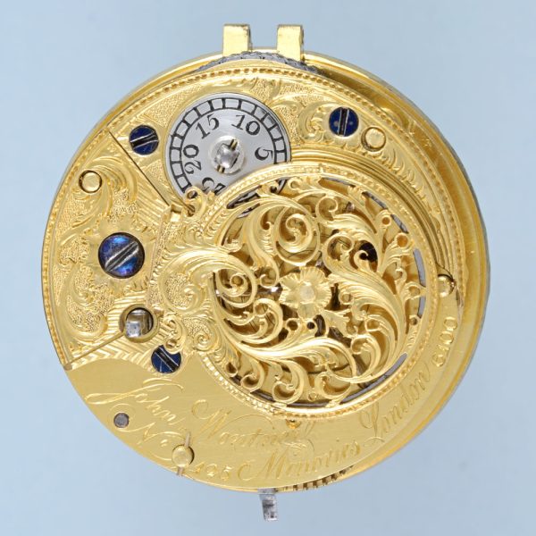 Painted Dial Silver Pair Cased Verge View 3