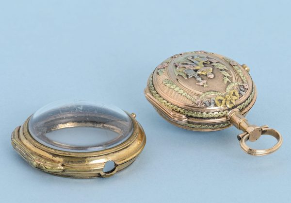 Ladies Decorative Three Colour Gold Verge View 5