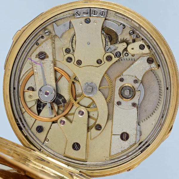 Quarter Repeating Gold Swiss Cylinder View 6