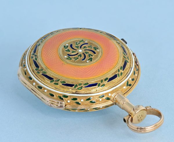 Gold and Enamel French Verge View 3