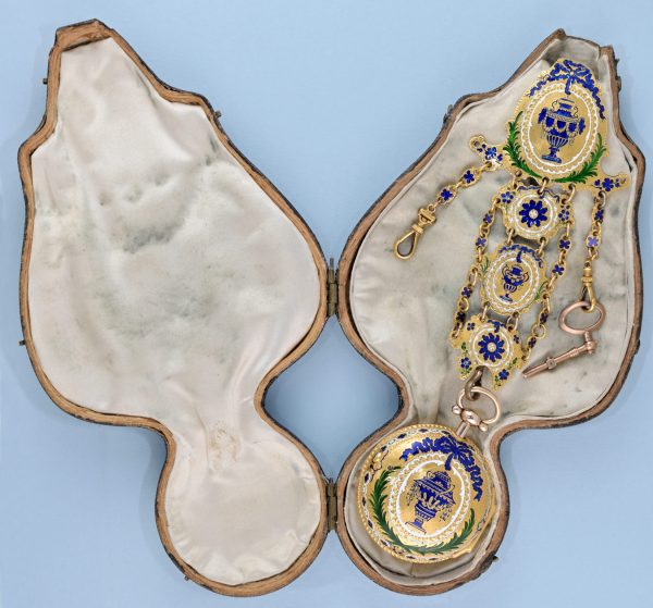 Gold and Enamel Chatelaine Watch View 7