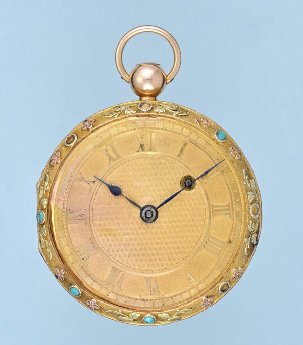 Turquoise Set Gold Swiss Verge View 2