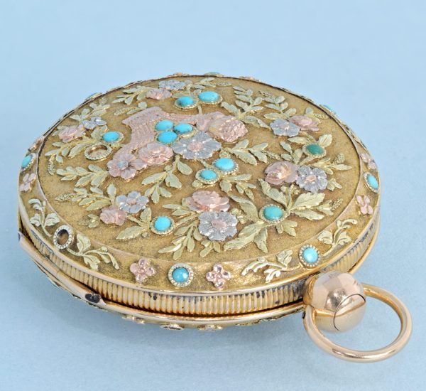 Turquoise Set Gold Swiss Verge View 3