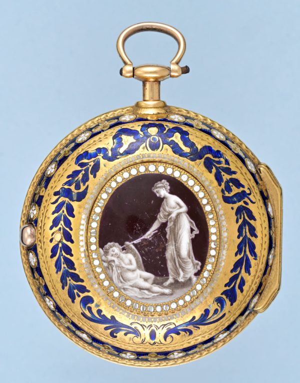 Irish Gold and Enamel Chatelaine Watch View 4