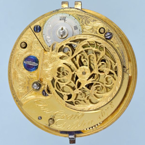 Irish Gold and Enamel Chatelaine Watch View 5