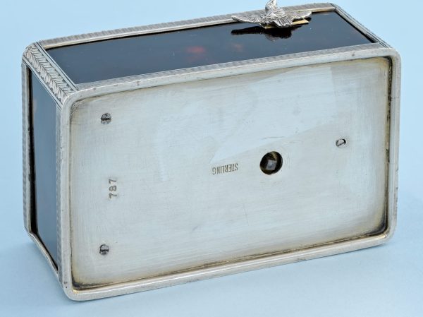 Silver Mounted Horn Singing Bird Box View 7