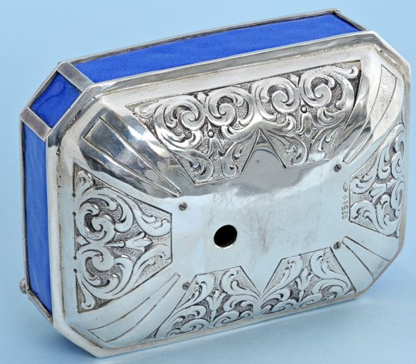 Silver and Enamel Singing Bird Box View 7
