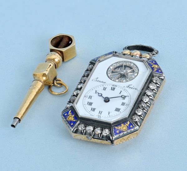 Rare Miniature Quarter Repeating Pendant Watch View 7