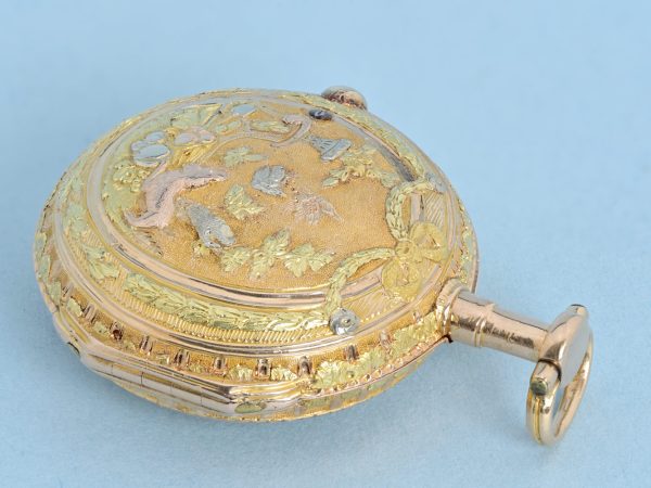 Decorative Miniature Three Colour Gold Watch View 3