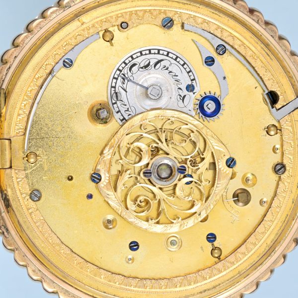Quarter Repeating Gold Verge with Painted Dial View 4