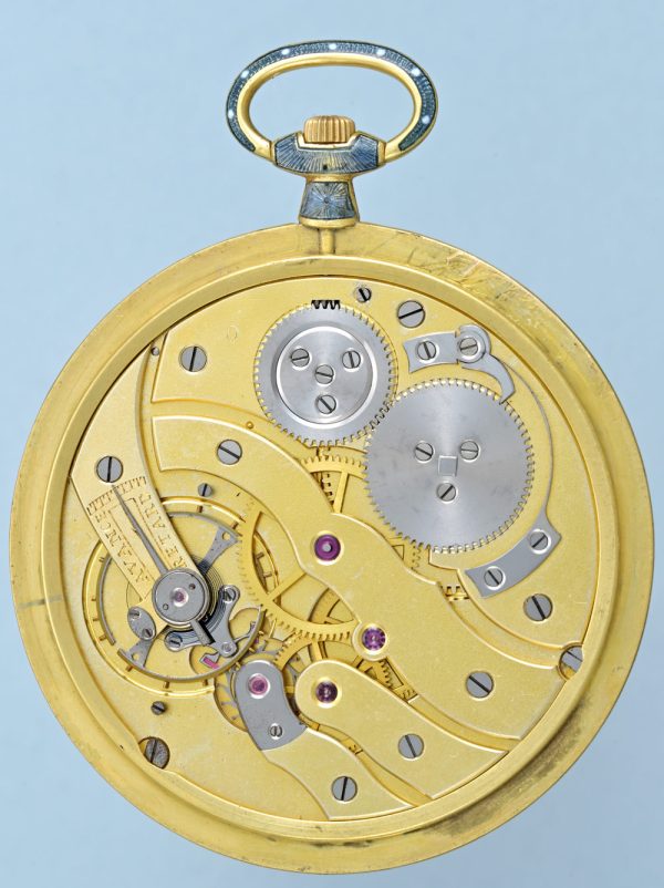 Slim Gold and Enamel Dress Watch View 5