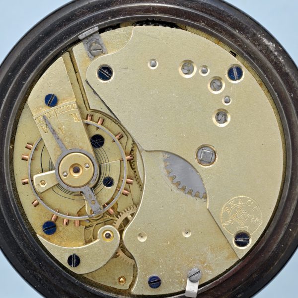 Rare Gunmetal Hebrew Dial Watch View 3