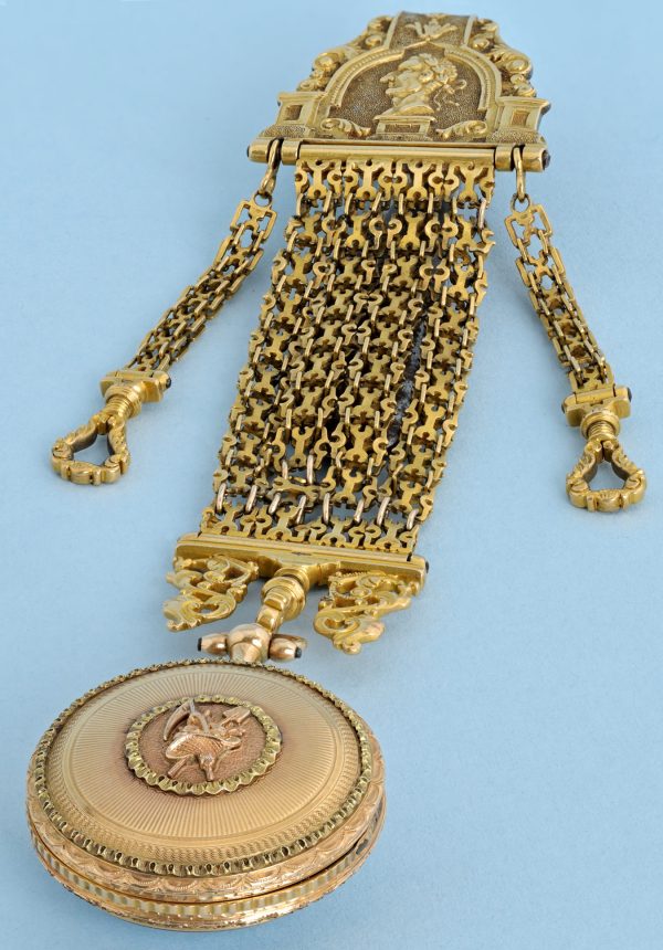 Small Two Colour Gold Verge and Chatelaine View 5