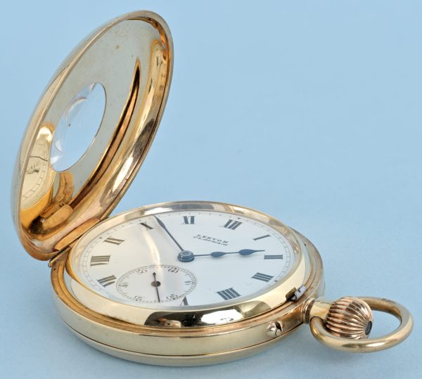 Gold Half Hunter and Presentation Case View 5