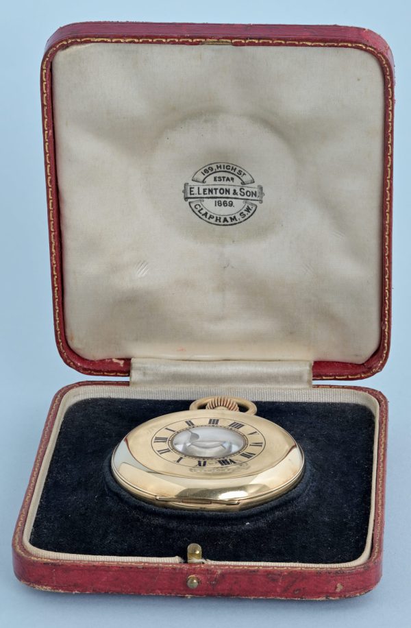 Gold Half Hunter and Presentation Case View 7