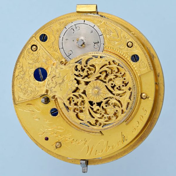 Silver Pair Cased Verge with Named Dial View 2