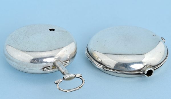 Silver Pair Cased Verge with Named Dial View 3