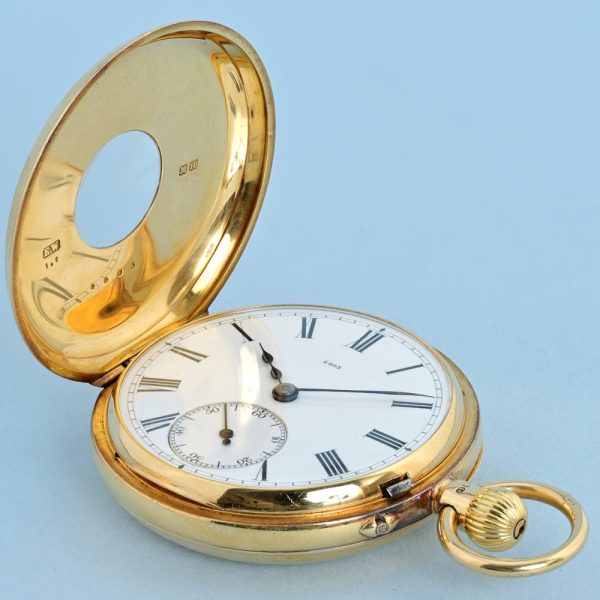 Gold English Half Hunter View 4